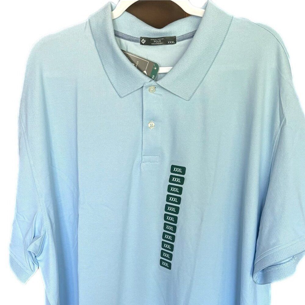 Makers Mark Polo Mens 3X Light Blue Stretch Cotton Casual Preppy Cruise NEW